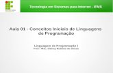 Conceitos Iniciais de Linguagens de Programação