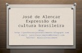 José de alencar expressão da cultura brasileira