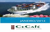 CECAFE - Resumo das Exportações de Café - JANEIRO 2014