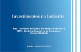 Apresentação Tendências de Investimento na Indústria 2013