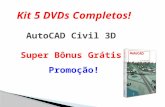 AutoCAD Civil 3D | Kit 5 DVDs! Curso AutoCAD Civil! FRETE GRÁTIS!!!