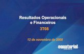 Apresentação de resultados financeiros e operacionais 3 t08