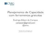 Planejamento de Capacidade com ferramentas Gratuítas, por Rodrigo Albani de Campos