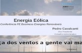 Abeeólica  - Pedro Cavalcanti - Energias Renováveis como o vetor do desenvolvimento técnico, econômico, social e ambiental.