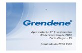 Grendene - Apresentação XP Investimentos