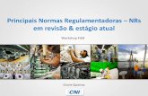 Principais Normas Regulamentadoras – NRs em revisão & estágio atual -  Clóvis Queiroz - CNI