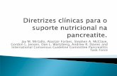 Diretrizes clínicas para o suporte nutricional na pancreatite