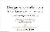 Design e jornalismo -