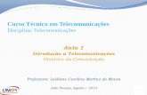 Telecomunicações Introdução a Telecomunicações
