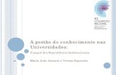 A gestão do conhecimento nas universidades: o papel dos Repositórios Institucionais