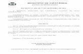 Cipotânea - Decretos Municipais