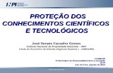Palestra VI SIMINOVE:  Proteção do conhecimento cientifico e tecnológico - José Renato (INPI)