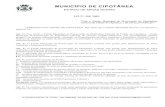 Cipotânea - Legislação Municipal