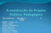 A construção do projeto poltico  pedagogico