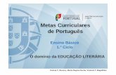 Metas: Atividades no domínio: Educação Literária (MEC)