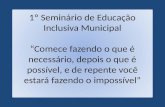 1º seminário de educação inclusiva municipal
