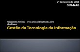 Gestão da Tecnologia da Informação (08/08/2013)