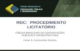RDC: Procedimento Licitatório - Cesar A. Guimarães Pereira