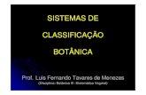 Biologia Botânica - Sistemas de Classificação