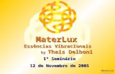 CD 1º Seminário MaterLux