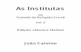 João Calvino - Institutas 2 - tradução do latim