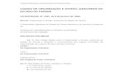 Noções do código de Organização e Divisão Judiciárias do Estado do Paraná