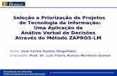 Priorização de Projetos de TI com o método ZAPROS-LM