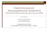 Espectroscopia por Espalhamento Rutherford - RBS