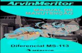 Manual Diferencial meritor MS-113