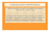 Comunicação Empresarial - Profa. Katia Regina Luizari - Aula 6