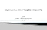EDUCAÇÃO NAS CONSTITUIÇÕES BRASILEIRAS