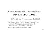 Acreditação de LaboratóriosNP EN ISO 17025