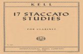 CLARINETE - ESTUDOS - 17 Estudos de Staccato - Reginald Kell