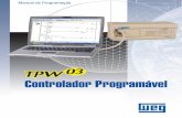 WEG Tpw 03 Control Ad Or Programavel Programacao Manual Portugues Br