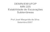 Escavações Subterrâneas - Apostila MIN225