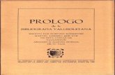 Prologo Bibliografia Vallisoletana de Domingo Rodriguez