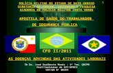 1 - APOSTILA DE SST-CFO II - AS DOENÇAS ADVINDAS DAS ATIVIDADES LABORAIS