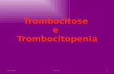 Trombocitose e trombocitopenia
