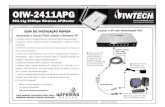 OIW-2411APG - Manual de Instalacao