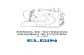 Máquina de Costura JX4000 Genius Portátil 110V - Elgin_Manual