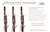 Catálogo de Fagotes TAKEDA - Feitos no Japão - Representante oficial em São Paulo-SP