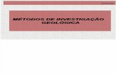 MÉTODOS DE INVESTIGAÇÃO GEOLÓGICA