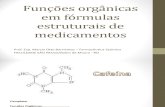 Funções orgânicas em fórmulas estruturais de medicamentos