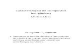 Caracterização de compostos inorgânicos