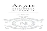 Anais Da Biblioteca Nacional v. 129 2009