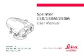 Leica Sprinter150-200-250 UM Pt