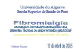 Fibromialgia: Abordagem individual/multidisciplinar dos diferentes técnicos de Saúde formados pela ESSaF