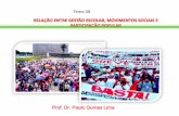 8. Relação entre gestão escolar, movimentos sociais e educação popular - Prof. Dr. Paulo Gomes Lima