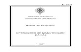 Ministério do Exército - Estado-Maior do Exército, Manual de Campanha - Operações de Manutenção da Paz
