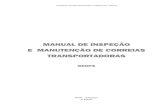MANUAL DE INSPEÇÃO E MANUTENÇÃO DE CORREIAS TRANSPORTADORAS